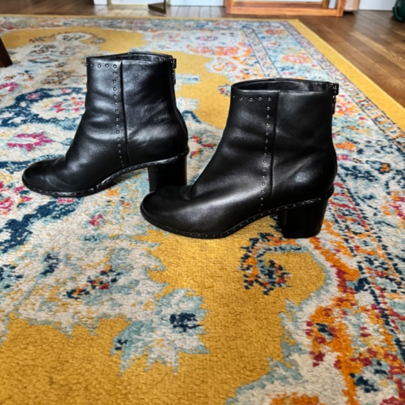 Rag & Bone Willow Leather Ankle Boot With Studs - New heels and soles - Picture 6 of 10